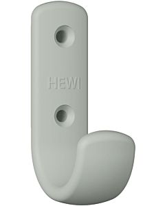 Hewi 477 coat hook 477.90B06195 72x22x47mm, with spacer 62mm, matt, rock grey