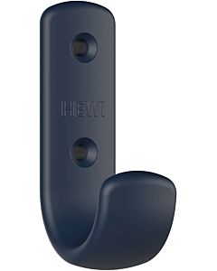 Hewi 477 coat hook 477.90B06150 72x22x47mm, with spacer 62mm, matt, steel blue