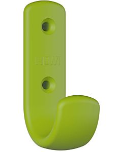 Hewi 477 coat hook 477.90B06174 72x22x47mm, with spacer 62mm, matt, apple green