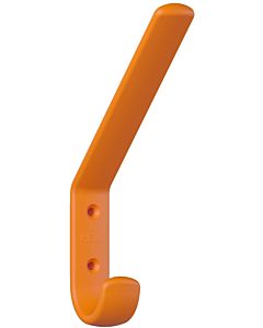 Hewi 477 coat hook 477.90B07124 163x22x108mm, with spacer 123mm, matt, orange