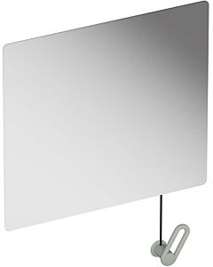 Hewi S 801 miroir inclinable 801.01B10095 600x540x6mm, avec renvoi de câble, mat, gris roche