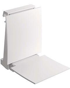Hewi System 800 K hanging seat 950.51.1109098 350 x 449 x 469 mm, seat and backrest signal white