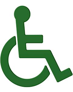 Hewi 801 symbole du fauteuil roulant 801.91.03072 vert mai, autocollant