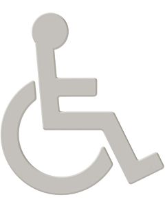 Hewi 801 symbole du fauteuil roulant 801.91.03097 gris clair, autocollant