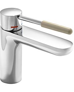Hewi AQ basin mixer AQ1.12M1024086 chrome-plated, handle sand, round, projection 159 mm