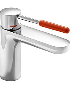 Hewi AQ basin mixer AQ1.12M1024036 chrome-plated, coral handle, round, projection 159 mm