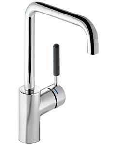 Hewi AQ basin mixer AQ1.12M1064033 rubinrot handle, round tube, projection 187mm, chrome-plated
