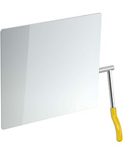 Hewi miroir basculant 802.01.100L18 725x741x73mm, levier gauche, senfgelb