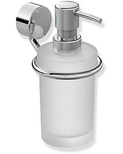 Hewi System 815 Seifenspender 815.06.11045 83x167x113mm, frosted crystal glass, with Halter , chrome-plated