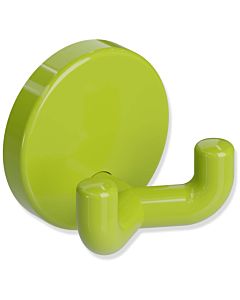 Hewi 801 double hook 801.90.02074 apple green, with rosette d = 40mm