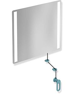 Hewi 801 tilting light mirror LED 801.01.40055 600x540x6mm, aqua blue