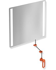 Hewi 801 miroir lumineux inclinable LED 801.01.40036 600x540x6mm, corail