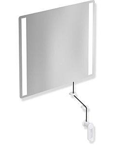 Hewi 801 miroir lumineux inclinable LED 801.01.40098 600x540x6mm, blanc signal
