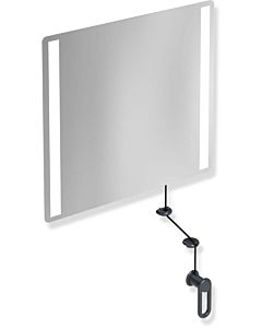 Hewi 801 miroir lumineux inclinable LED 801.01.40092 600x540x6mm, gris anthracite
