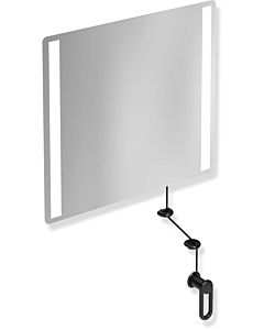 Hewi 801 miroir lumineux inclinable LED 801.01.40090 600x540x6mm, noir profond