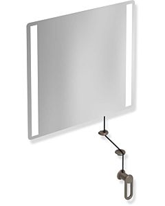 Hewi 801 miroir lumineux inclinable LED 801.01.40084 600x540x6mm, umbra