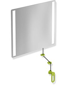 Hewi 801 tilting light mirror LED 801.01.40074 600x540x6mm, apple green