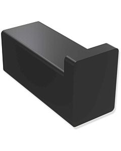 Hewi System 900 Q single hook 900Q90.00060DC powder-coated black deep matt, made of stainless steel, 15x20x38mm
