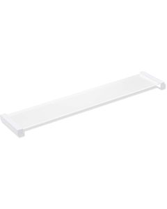 Hewi System 900 Q shelf 900Q03.00760DX powder-coated white deep matt, with glass plate, 616x20x122mm