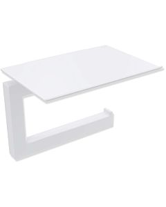 Hewi System 900 Q WC paper holder 900Q21.00260DX powder-coated white deep matt, made of stainless steel, with lid 140x106x100mm