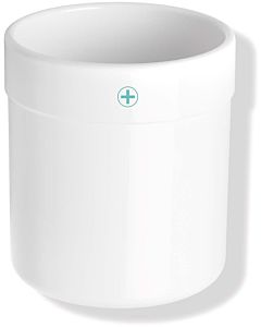Hewi 477 active + cup 477.04D02098 plastic signal white, antimicrobial, flat-bottomed