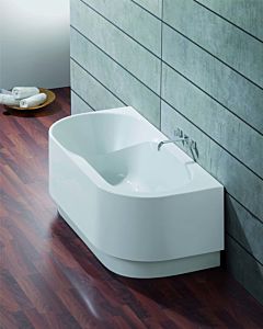 Hoesch Spectra bathtub 3664.010 white, 170x80cm, front wall with molded apron