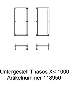 Hoesch Thasos 118950 pour 80x80, 90x75 / 80/90, 100x80 / 90 / 100cm