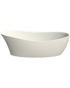 Hoesch Namur free-standing bath 4492.013305 matt white, Solique, 180 x 80 cm, chrome-plated