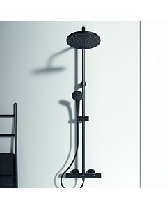 Ideal Standard Ceratherm T25 shower system A7546XG Silk Black, with exposed thermostat