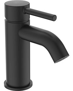 Ideal Standard Ceraline mitigeur lavabo BC193XG Silk Noir, projection 100mm, avec garniture de vidage