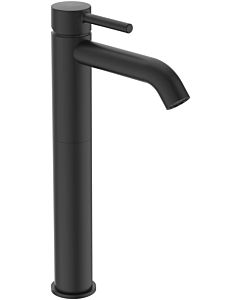 Ideal Standard Ceraline mitigeur lavabo BC194XG Silk Noir, saillie 150 mm, base surélevée