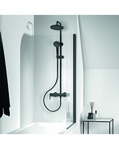 Ideal Standard Cerafine O shower system BC750XG with single lever shower mixer, hand shower, silk black