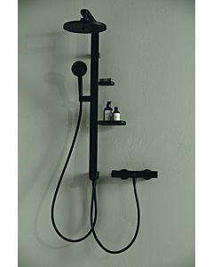 Ideal Standard Alu+ Duschsystem BD585XG zur Kombination mit Aufputz Armatur, Silk Black