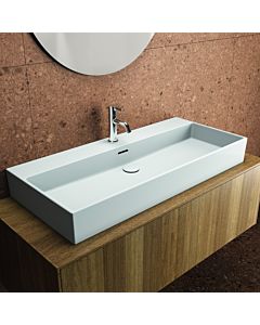 Ideal Standard Extra lavabo T3905MA avec trou pour robinetterie, avec trop-plein, poncé, 1000 x 450 x 150 mm, blanc Ideal Plus