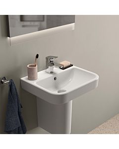 Ideal Standard i.life B Handwaschbecken T461001 mit Hahnloch und Überlauf, 45 x 38 x 16 cm, weiß