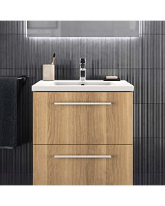 Ideal Standard i.life B furniture double vanity unit T5270NX 2 drawers, 60 x 50.5 x 63 cm, natural oak