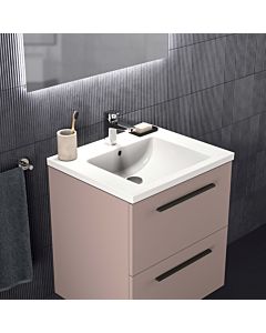 Ideal Standard i.life B meuble double vasque T5270NH 2 tiroirs, 60 x 50,5 x 63 cm, grège mat