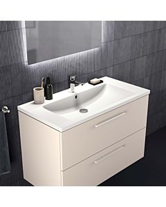 Ideal Standard i.life B furniture double vanity unit T5276NF 2 drawers, 100 x 50.5 x 63 cm, matt sand beige