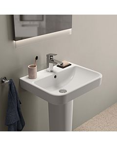 Ideal Standard lavabo i.life B T4608MA avec trou pour robinetterie, avec trop-plein, 55 x 44 x 18 cm, blanc Ideal Plus