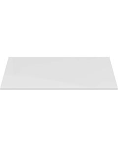 Ideal Standard Adapto wooden plate for vanity unit and stand console, 600x12x505mm, high gloss white lacquered