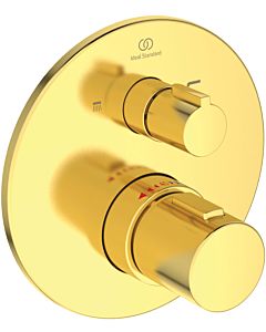 Ideal Standard Ceratherm T100 Flush Mount Kit A5815A2 for Concealed Bath Thermostat Kit 2 Intrinsically Safe Brushed Gold