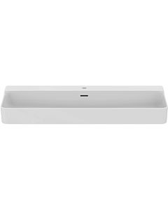 Ideal Standard Conca washbasin T383801 with tap hole and overflow, ground, 1200 x 450 x 165 mm, white