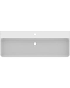 Ideal Standard Conca washbasin T3838MA with tap hole and overflow, sanded, 1200 x 450 x 165 mm, white Ideal Plus