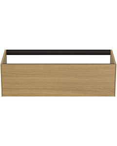 Ideal Standard Conca vanity unit T3933Y6 without vanity top, 2000 pull-out, 120x50.5x36 cm, Eiche hell veneer