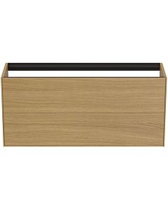 Ideal Standard Conca vanity unit T3951Y6 120x37x54cm, without vanity top, 2 Eiche hell , Eiche hell veneer