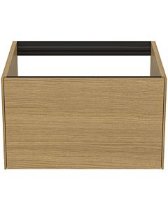 Ideal Standard Conca vanity unit T3982Y6 without vanity top, 2000 pull-out, 60x50.5x36 cm, Eiche hell veneer