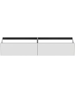 Ideal Standard vasque Conca T3987Y1 sans plan vasque, 2 tiroirs, 200x50,5x36 cm, laqué blanc mat