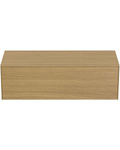 Ideal Standard Conca vanity unit T4314Y6 without cut-out, 2000 pull-out, 120x50.5x37 cm, Eiche hell veneer