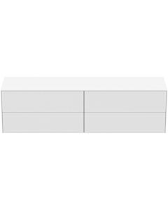 Ideal Standard Conca Waschtisch-Unterschrank T4326Y1 ohne Ausschnitt, 4 Auszüge, 200x50,5x55 cm, Weiß matt lackiert