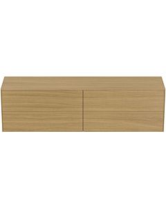 Ideal Standard Conca vanity unit T4326Y6 without cut-out, 4 pull-outs, 200x50.5x55 cm, Eiche hell veneer